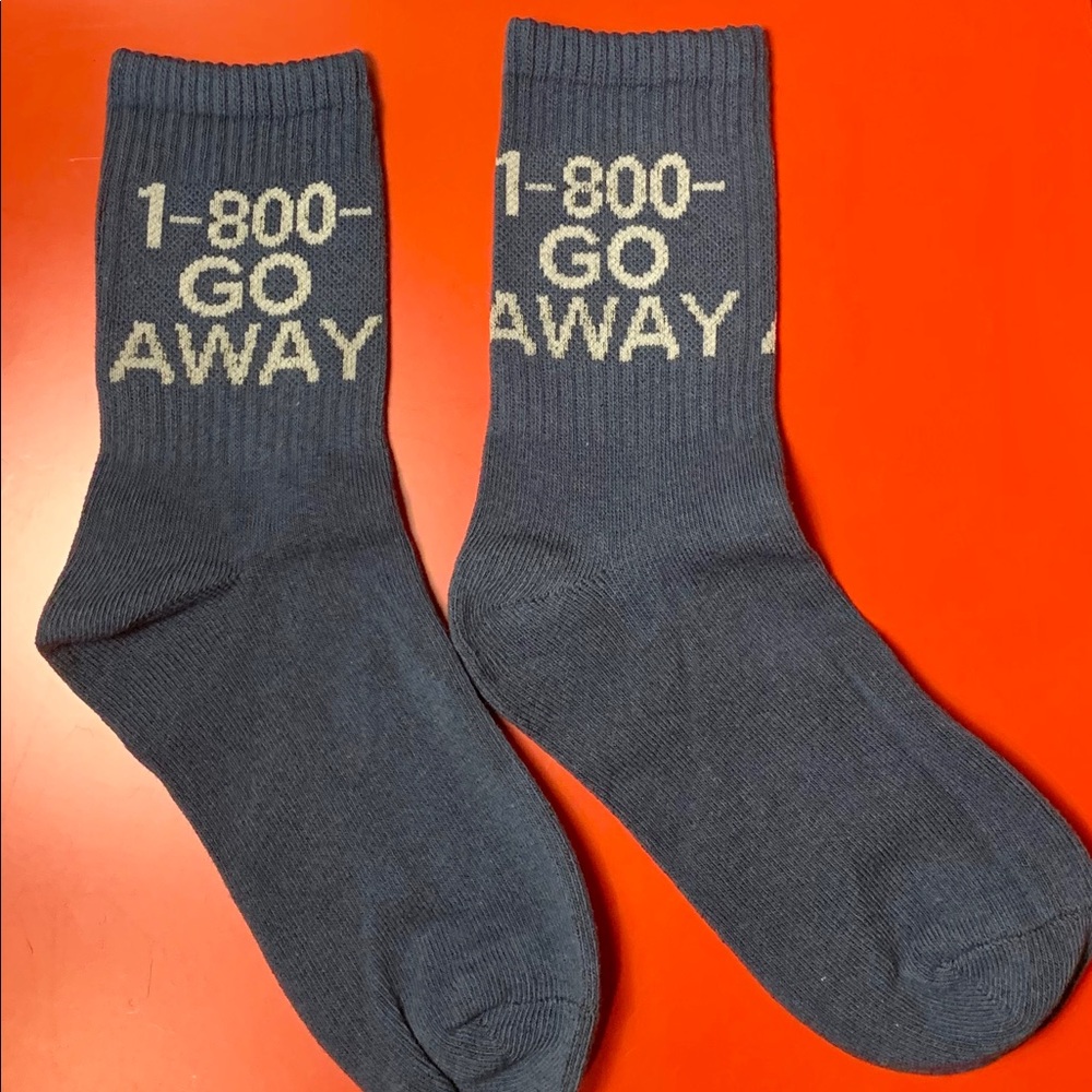 1-800 Go Away Socks